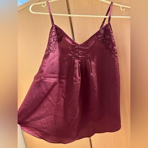 Talula Burgundy Red Lace Cami Tank